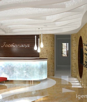 Интерьер гостиницы в Современном стиле автор Екатерина Петелина (Киров) В интерьере использован подсветка