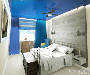 Спальня в морском стиле. tododesign.in