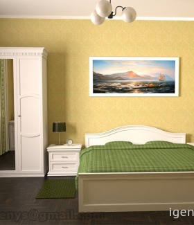 Интерьер гостиницы в стиле модерн автор Денис Билега (Львов) В интерьере использован настольная лампа, люстра