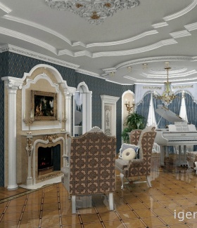 Интерьер гостиной в Современном стиле автор Елена Сапко (Москва) В интерьере использован кресла