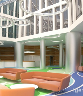 Интерьер медицинского центра/СПА-салона в Современном стиле автор Антон Бочаров (Москва) В интерьере использован подсветка